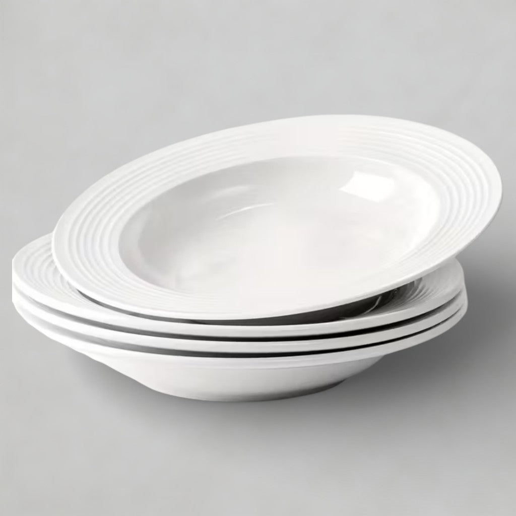 4pc Wide Rim Plates