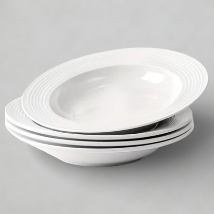 4pc Wide Rim Plates