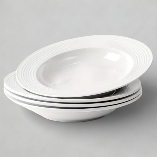 4pc Wide Rim Plates