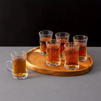 6PC Mini Glass Tea Cups