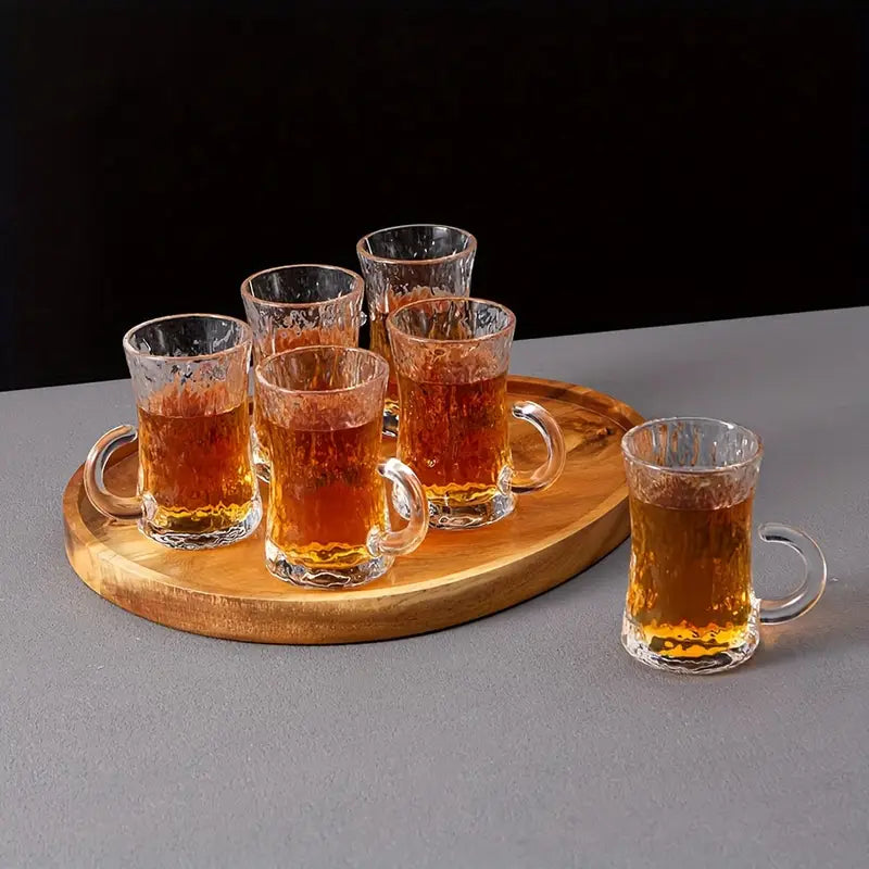 6PC Mini Glass Tea Cups
