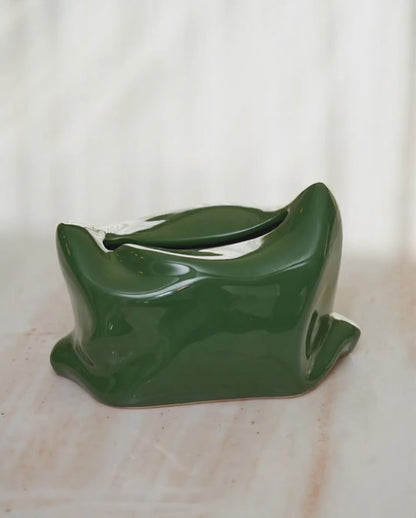 Glossy Ceramic Tissue Holder
